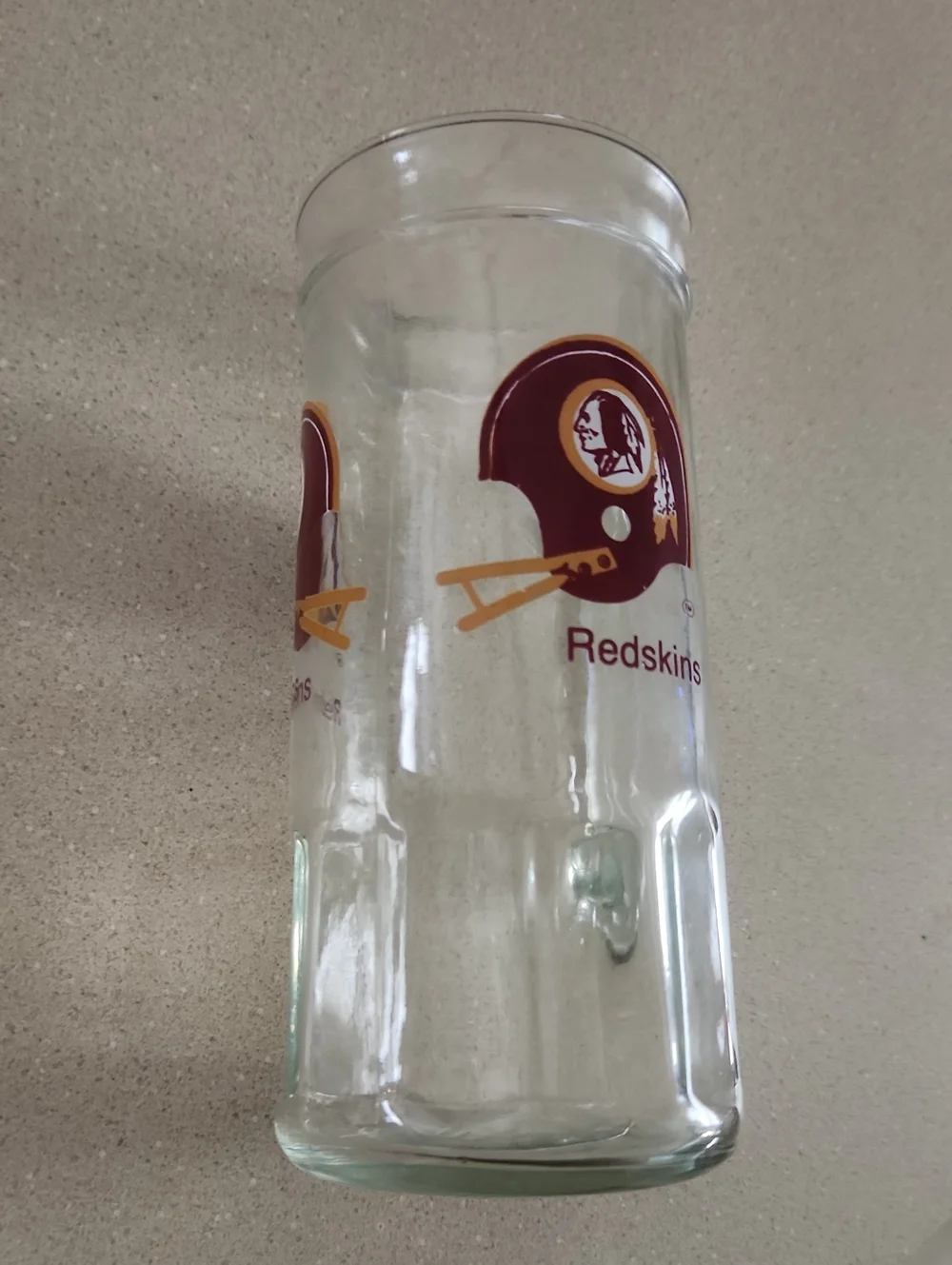 Vintage Redskins Glass Mug